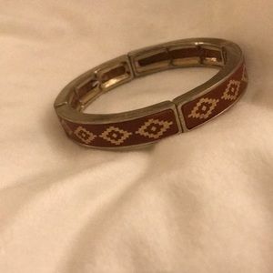 FREE WITH BUNDLE Tribal print faux leather bracelet